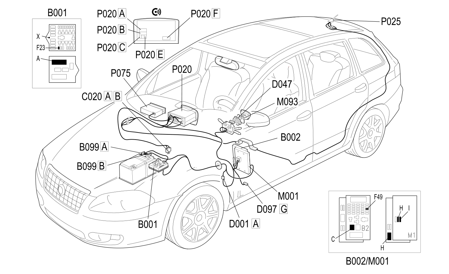 NAVIGATION SYSTEM - COMPONENT LOCATION