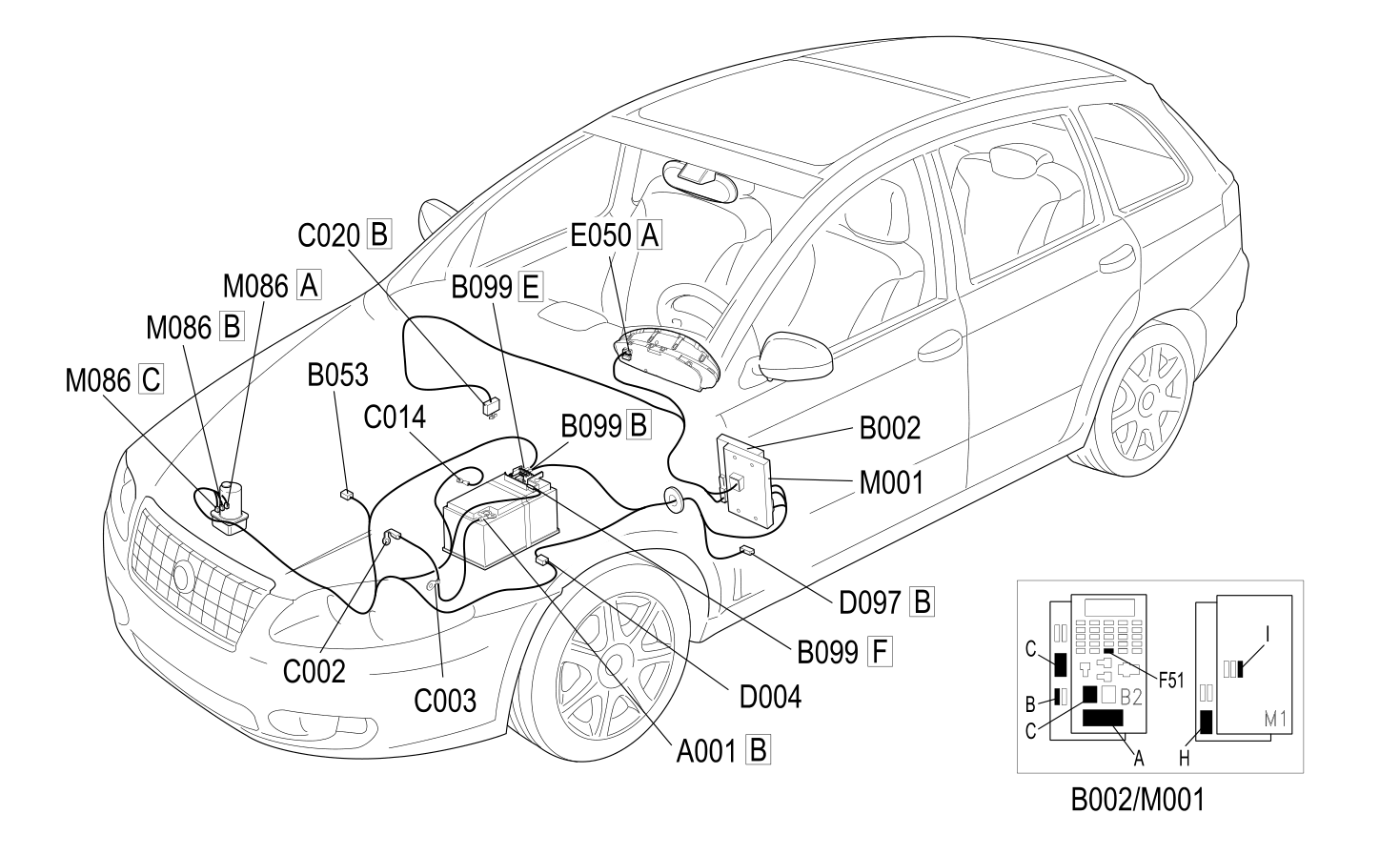 ELECTRIC STEERING - COMPONENT LOCATION