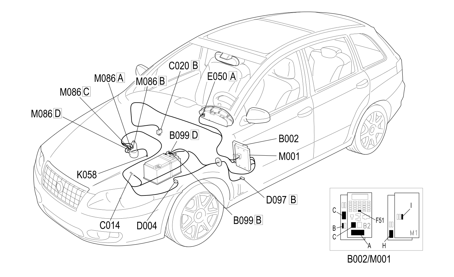 ELECTRIC STEERING - COMPONENT LOCATION