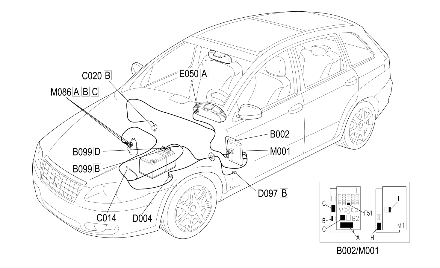ELECTRIC STEERING - COMPONENT LOCATION