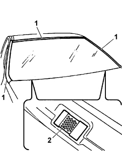 WINDSCREEN GLASS - R.R INCLUDING CLEANING HOUSING