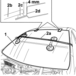 WINDSCREEN GLASS - R.R INCLUDING CLEANING HOUSING