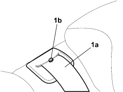 CENTRAL REAR SEAT BELT PANNEL ATTACHMENT R R