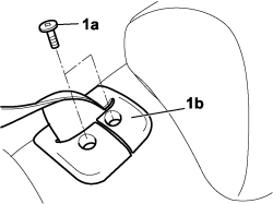 CENTRAL REAR SEAT BELT PANNEL ATTACHMENT R R