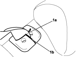 CENTRAL REAR SEAT BELT PANNEL ATTACHMENT R R