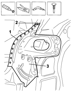 R.R. REAR LIGHT CLUSTER HOUSING