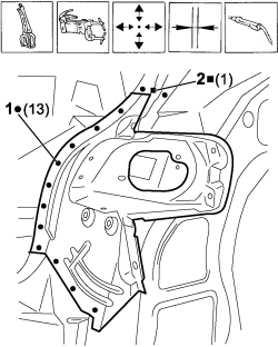 R.R. REAR LIGHT CLUSTER HOUSING