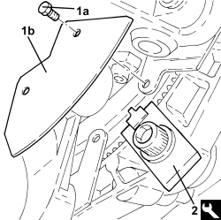 TOOTHED DRIVE PULLEY - R + R WITH TIMING BELT REMOVED