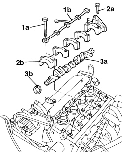 OVERHEAD CAMSHAFT IN CYLINDER HEAD - R.R ON VEHICLE