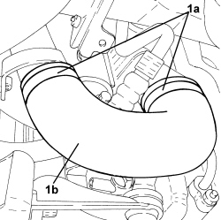 HEAT EXCHANGER AIR INLET HOSE - R.R.