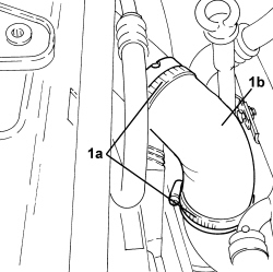 TURBOCHARGER AIR OUTLET HOSE -R.R.
