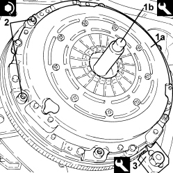 CLUTCH - R + R WITH GEARBOX REMOVED