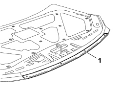 MOULDING ON BONNET LID - R R