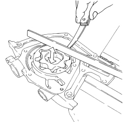 ENGINE OIL PUMP, REMOVED - CHECK AT BENCH