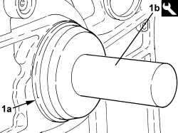 FLYWHEEL SIDE OIL SEAL - REPLACE