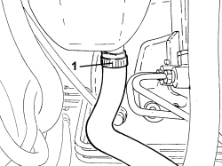 LOWER RADIATOR COOLANT OUTLET HOSE - R.R.