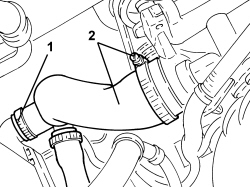 LOWER RADIATOR COOLANT OUTLET HOSE - R.R.