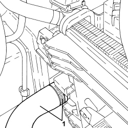 UPPER RADIATOR COOLANT OUTLET HOSE - R.R.