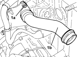 WATER PUMP RIGID COOLANT INLET PIPE - R.R.