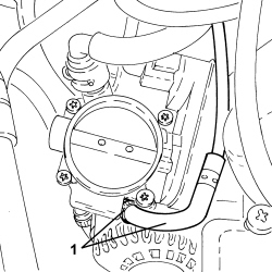 COOLANT SUPPLY PIPE TO THROTTLE BODY - R.R.
