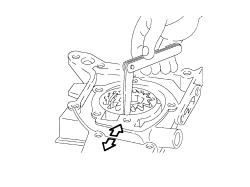 ENGINE OIL PUMP, REMOVED - CHECK AT BENCH