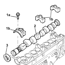 Single cylinder head, removed - overhaul
