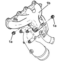 Turbo/manifold/sleeve assembly dismantle