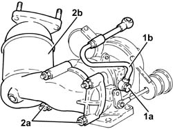 Turbo/manifold/sleeve assembly dismantle