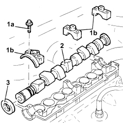Overhead camshaft - r r on vehicle