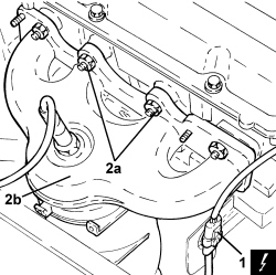 Exhaust manifold with catalytic converter - r r