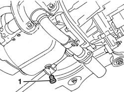Engine oil drain plug - replace
