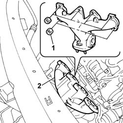 Exhaust manifold - r + r and replace seal