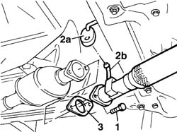 Front catalytic converter attachment seal - replace