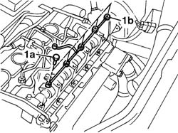 Timing mount oil pipe - r r