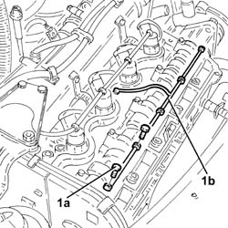 Timing mount oil pipe - r r