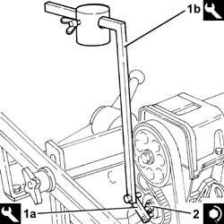 Toothed timing belt - r r with engine removed