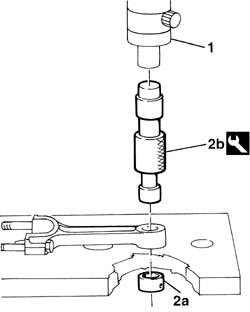 Connecting rod small end bush - replace