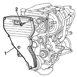 Toothed timing belt - r r with engine removed