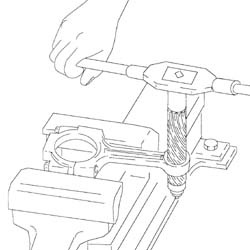 Connecting rod small end bush - replace