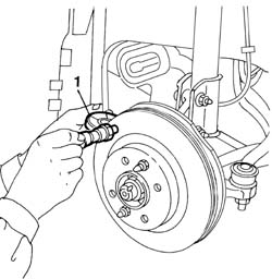 Front brake discs removed - grind