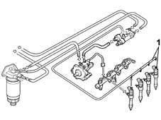 Injector high pressure, fuel circuit leakage test