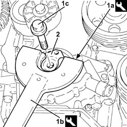 Timing system cover oil seal - replace