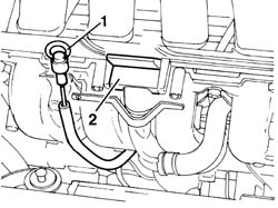 Engine oil check level and top up