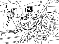 Lubrication system - check delivery pressure