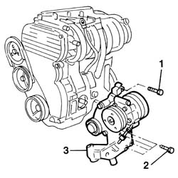 Engine - position on stand and remove