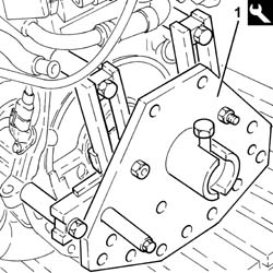 Engine - position on stand and remove