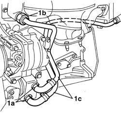 Engine - position on stand and remove