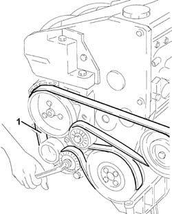 Engine - position on stand and remove