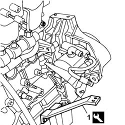 Engine - position on stand and remove