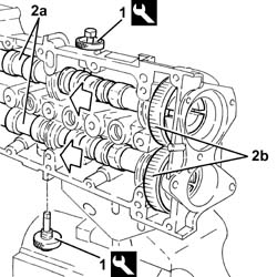 Single cylinder head, removed - overhaul
